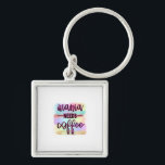Porte-clés Mother Gift Mama Needs Coffee<br><div class="desc">Mother Gift Mama Needs Coffee</div>