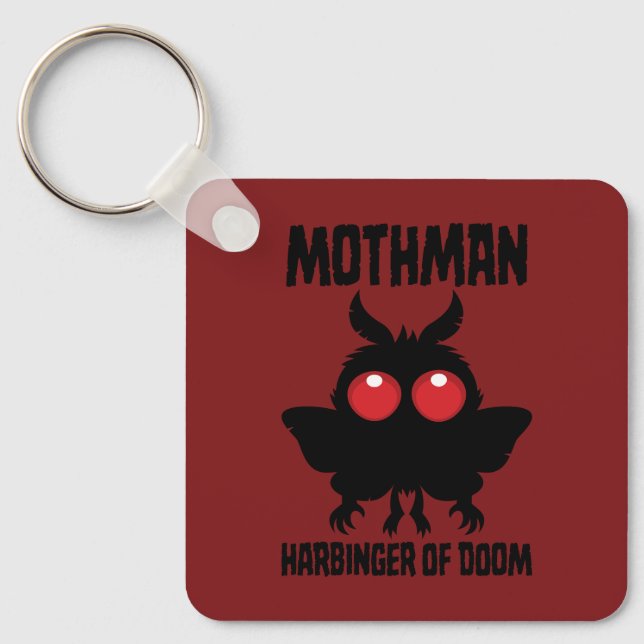 Porte-clés Mothman - Héraut Mignon et Sombre de la Fatalité (Recto)