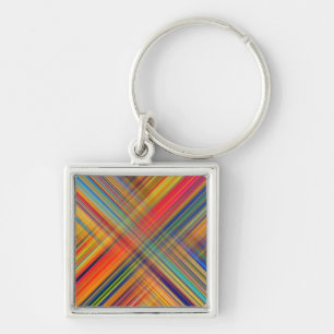 Porte-clés Motif à carreaux kriss kross coloré