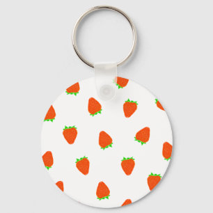 Porte-clés motif à fraise