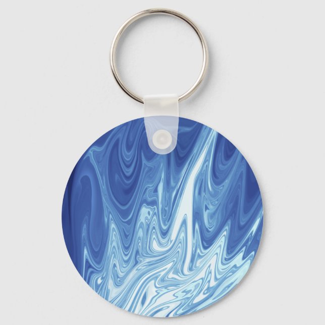 Porte-clés Motif abstrait aquarelle (Recto)