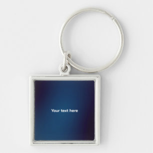 Porte-clés Motif Abstrait Bleu Foncé Ajouter du Texte