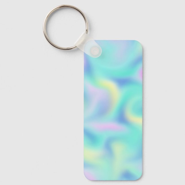 Porte-clés Motif Abstrait Blurred Pretty Pastel Swirls (Recto)