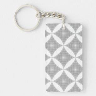 PORTE-CLÉS MOTIF ABSTRAIT EN FORME DE DIAMANT
