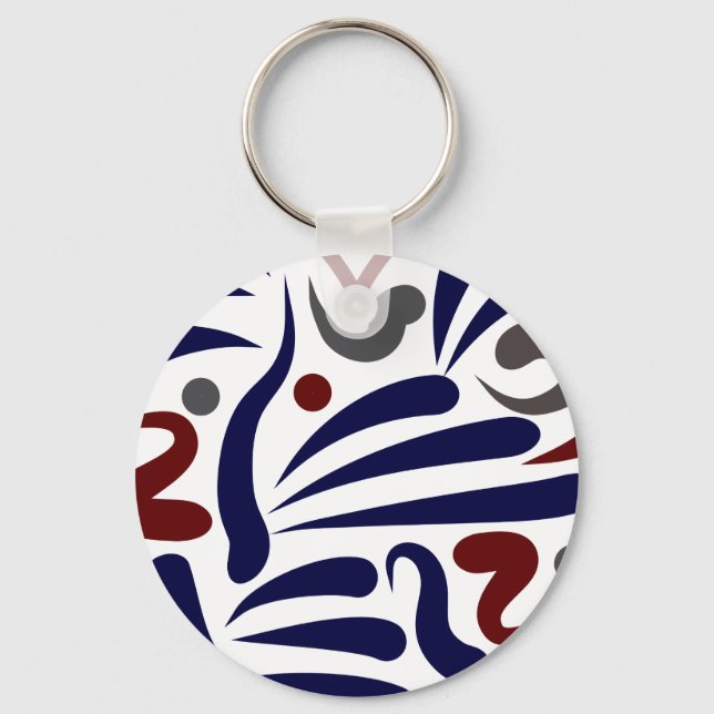 Porte-clés Motif abstrait joli (Recto)