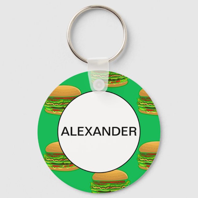 Porte-clés Motif alimentaire amusant (Recto)