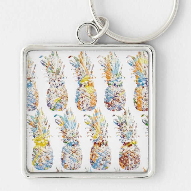 Porte-clés Motif ananas (Devant)