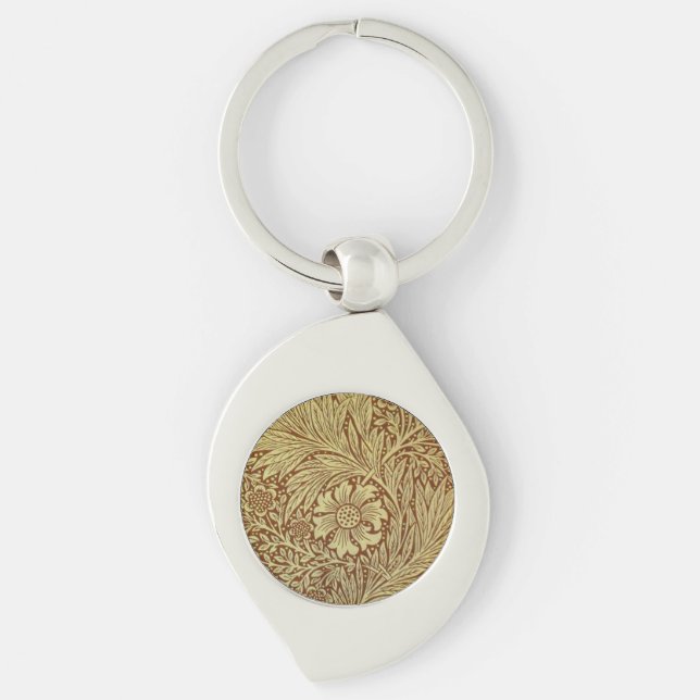Porte-clés Motif Antique Fleur de Souci de William Morris (Devant)