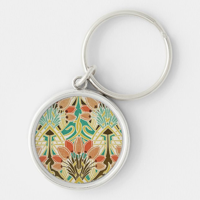 Porte-clés Motif Art Nouveau #11 (Devant)