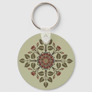 Porte-clés Motif artistique victorien Vintage Audsley Tudor R