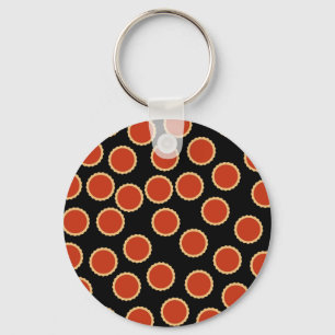 Porte-clés Motif au goût âpre de confiture. Rouge de fraise