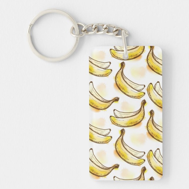 Porte-clés Motif avec la banane (Devant)