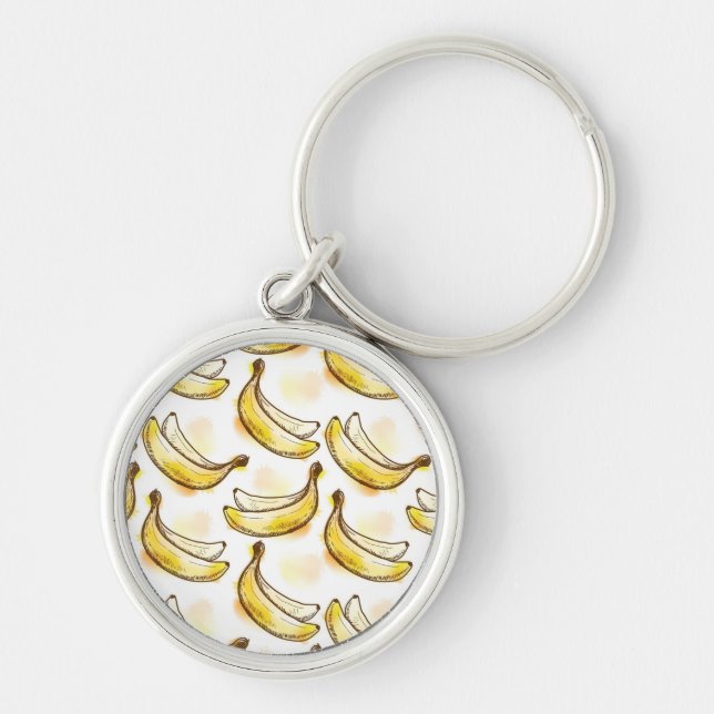 Porte-clés Motif avec la banane (Devant)