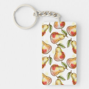 Porte-clés Motif avec la poire