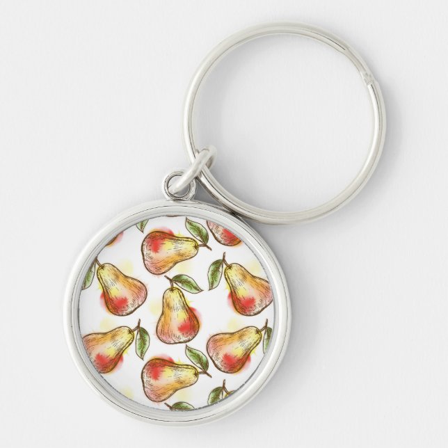 Porte-clés Motif avec la poire (Devant)