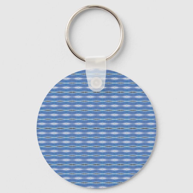 Porte-clés motif bleu clair (Recto)