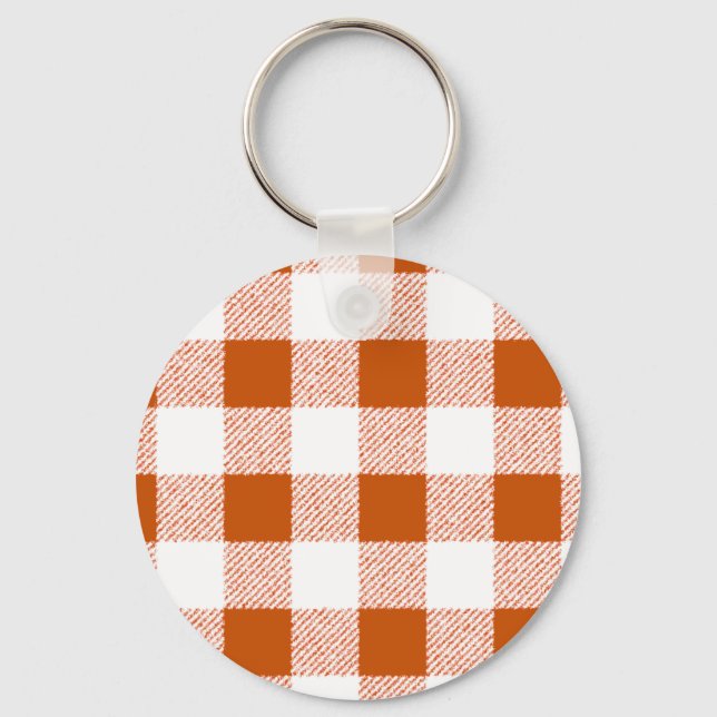 Porte-clés Motif Brown En vichy chèque (Recto)