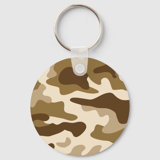 Porte-clés Motif camouflage beige (Recto)