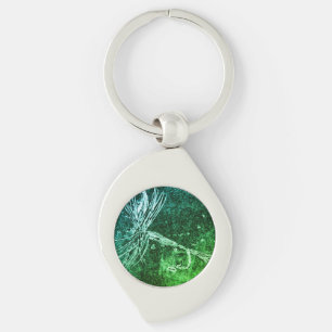 Porte-clés Motif classique à mouches sèches pour la pêche à l