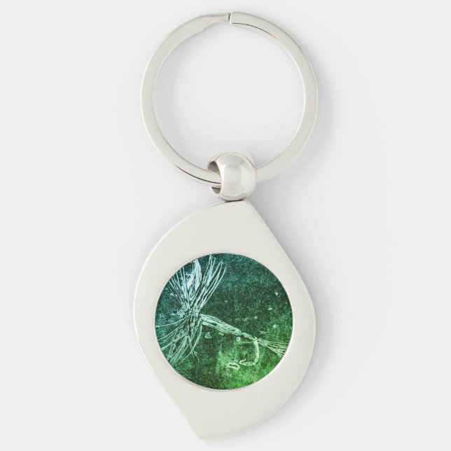 Porte-clés Motif classique à mouches sèches pour la pêche à l (Devant)