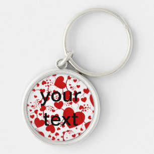 Porte-clés Motif CŒUR ART 5 + votre texte