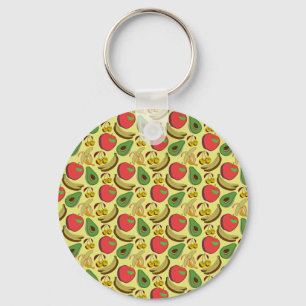 Porte-clés Motif coloré aux fruits tropicaux sans soudure