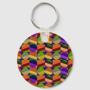 Porte-clés Motif coloré inspiré de l'ancien