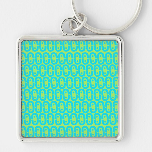Porte-clés motif coloré moderne (Devant)
