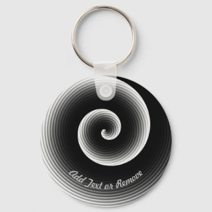 Porte-clés Motif Cool noir personnalisé