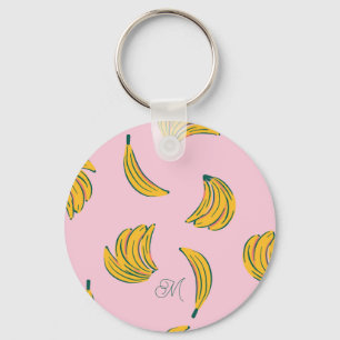Porte-clés Motif cool rose banane