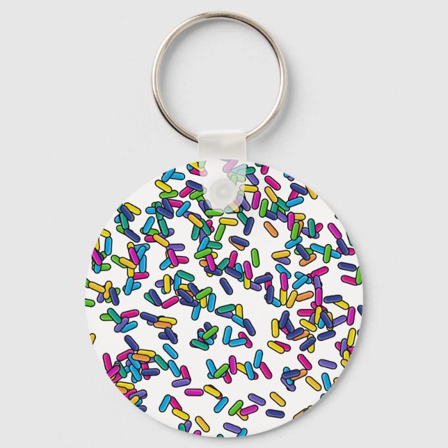 Porte-clés Motif d'arrosage éparpillé (Recto)