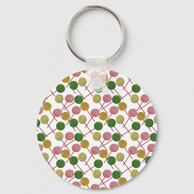 Porte-clés Motif de bonbons | motif Lollies | lollipop 24 (Recto)