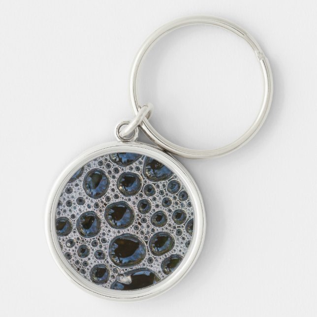 Porte-clés Motif de bulle abstrait (Devant)