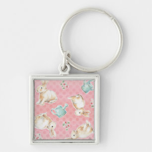 Porte-clés Motif de Bunnies Springtime