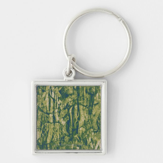 Porte-clés Motif de camouflage d'écorce d'arbre (Devant)