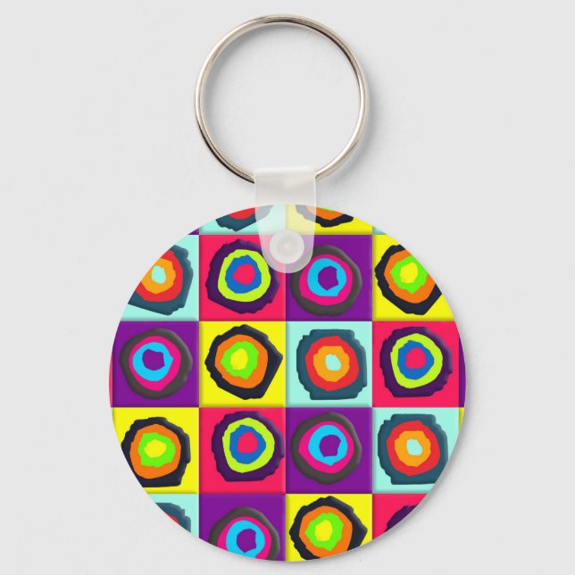 Porte-clés motif de cercles (Recto)