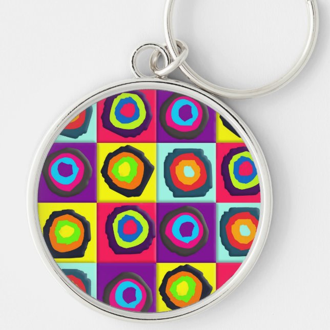 Porte-clés motif de cercles (Devant)