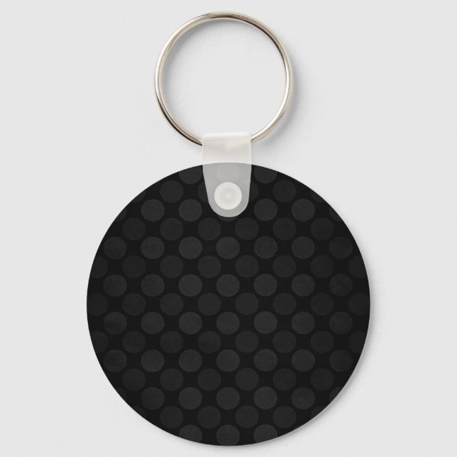 Porte-clés Motif de cercles noirs défraîchi rétrograde (Recto)
