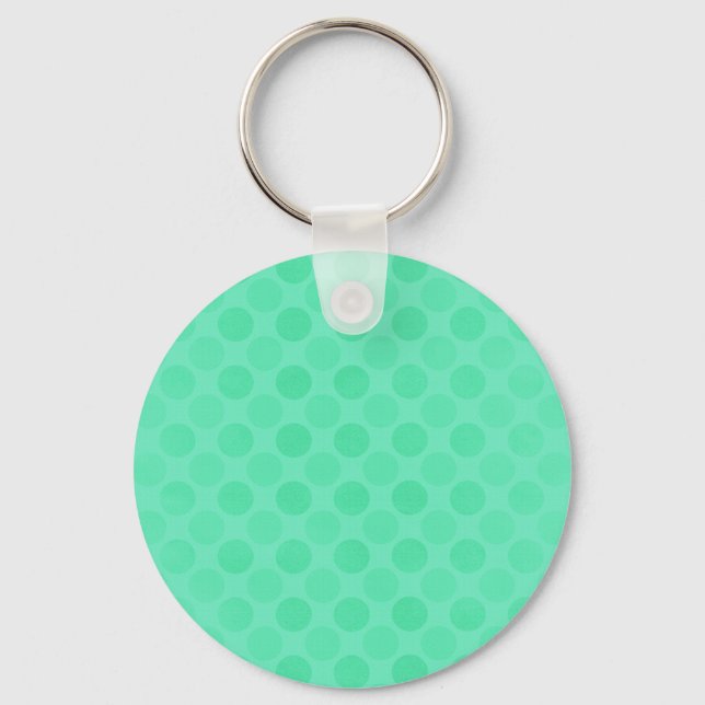 Porte-clés Motif de cercles verts rétrogrades (Recto)