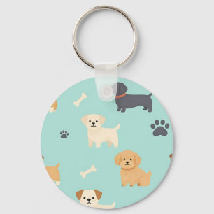 Porte-clés Motif de chiots mignons