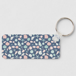 Porte-clés motif de coquillages