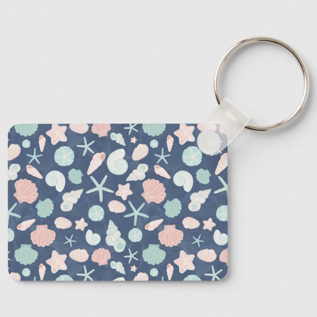 Porte-clés motif de coquillages (Recto)