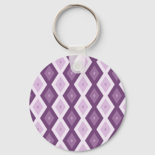 Porte-clés Motif de diamant violet