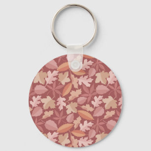 Porte-clés Motif de feuilles de Marsala