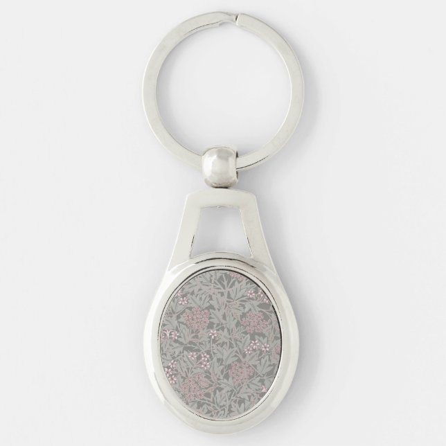 Porte-clés Motif de fleur de jasmin de William Morris (Devant)