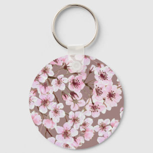 Porte-clés Motif de fleurs de cerisiers