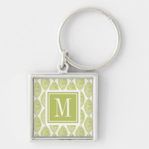 Porte-clés Motif de fleurs du monogramme   Hygge