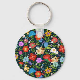 Porte-clés Motif de fleurs sans soudure Ditsy-13554