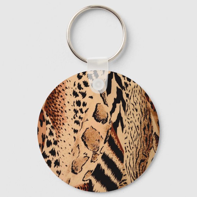 Porte-clés Motif de guépard (Recto)