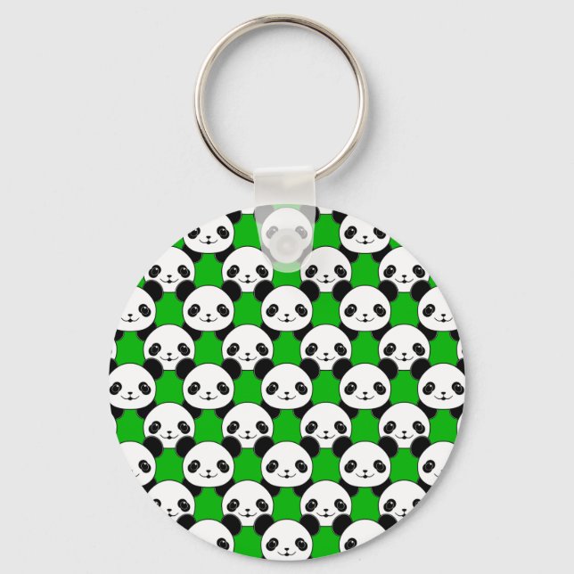 Porte-clés Motif de l'ours Kawaii Panda (Recto)